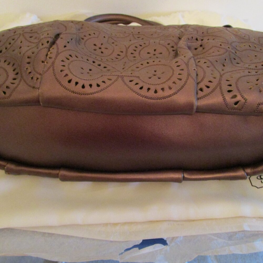 Coach Madison Sophia Bronze Lasercut Satchel - Picture 3 of 11